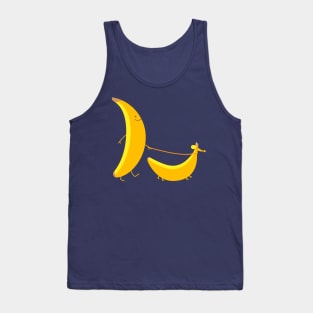 Funny banana with banana dachshund Tank Top